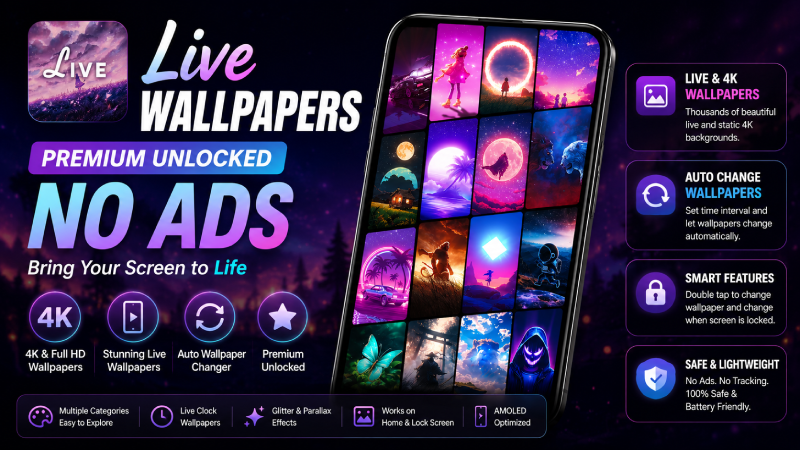 Best Wallpaper Apps Like Backdrops — No Subscription, No Ads